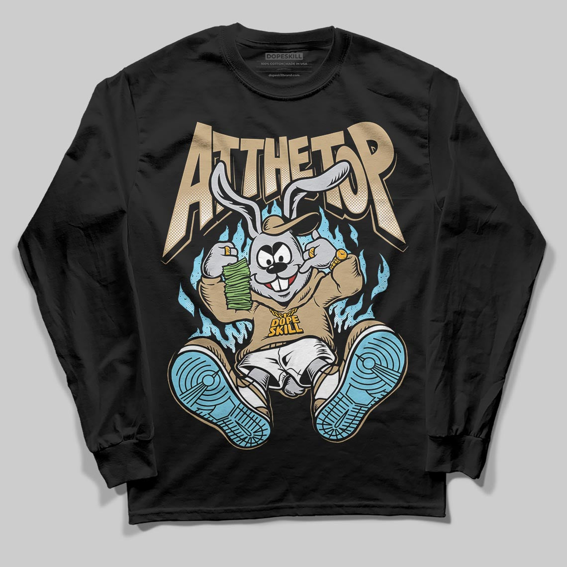 Jordan 11 City Pack “H-Town” DopeSkill Long Sleeve T-Shirt At The Top Graphic Streetwear - Black