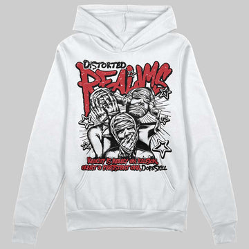 Jordan 1 Low OG "Chicago" DopeSkill Hoodie Sweatshirt Distorted Realms Graphic Streetwear - White