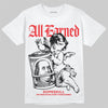 Black and White Sneakers DopeSkill T-Shirt All Earned Graphic Streetwear - White 