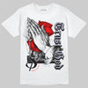 Jordan 13 Retro 'Black Flint' DopeSkill T-Shirt Trust God Graphic Streetwear - White