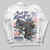 Jordan 6 University Blue DopeSkill Long Sleeve T-Shirt Don't Bet Against Us Graphic Streetwear - White
