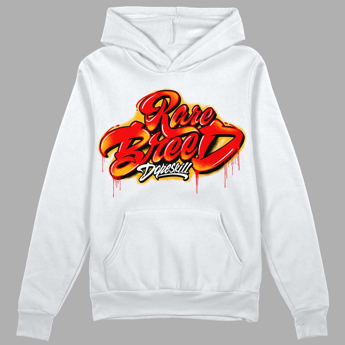 Red Sneakers DopeSkill Hoodie Sweatshirt Rare Breed Type Graphic Streetwear - White