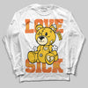 Yellow Sneakers DopeSkill Long Sleeve T-Shirt Love Sick Graphic Streetwear - White