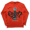 Yeezy Foam Runner Red Dopeskill Vermillion Red Long Sleeve T-Shirt Queen Chess Graphic Streetwear