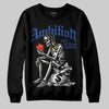 Royal Blue Sneakers DopeSkill Sweatshirt Ambition Graphic Streetwear - Black