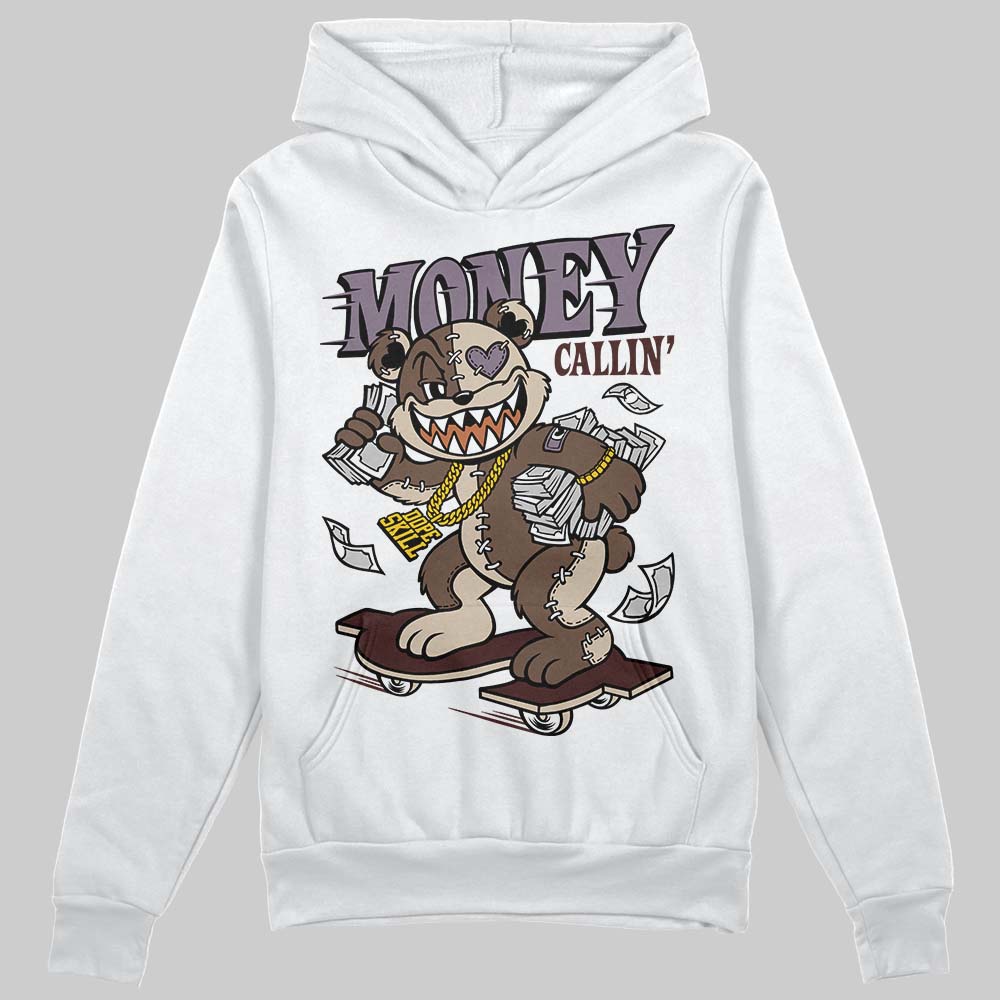 A Ma Maniére x Air Jordan 4 “Dark Mocha” DopeSkill Hoodie Sweatshirt Money Callin' Graphic Streetwear - White