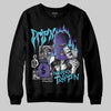 Jordan 8 Retro 'Aqua' 2025 DopeSkill Sweatshirt Drip'n Never Tripp'n Graphic Streetwear - black