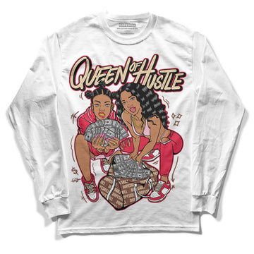 Dunk Low PRM Bacon DopeSkill Long Sleeve T-Shirt Queen Of Hustle Graphic Streetwear - White