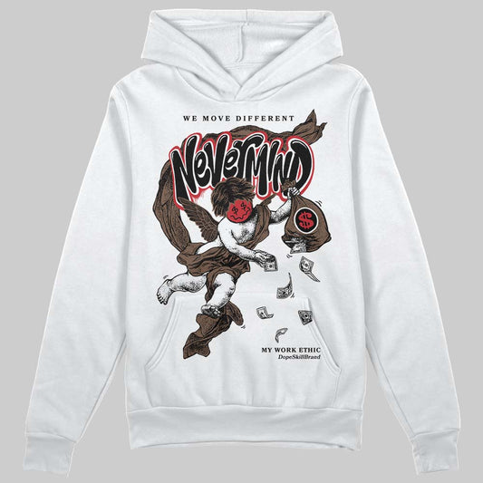 Jordan 9 'Olive' DopeSkill Hoodie Sweatshirt Nevermind Graphic Streetwear - White