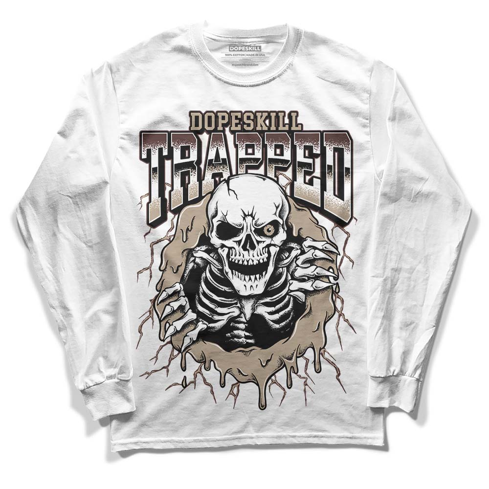 Jordan 1 High OG “Latte” DopeSkill Long Sleeve T-Shirt Trapped Halloween Graphic Streetwear - White