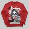 Red Sneakers DopeSkill Long Sleeve T-Shirt Living My Best Life Graphic Streetwear - Red