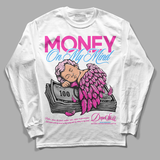 Pink Sneakers DopeSkill Long Sleeve T-Shirt MOMM Graphic Streetwear - White