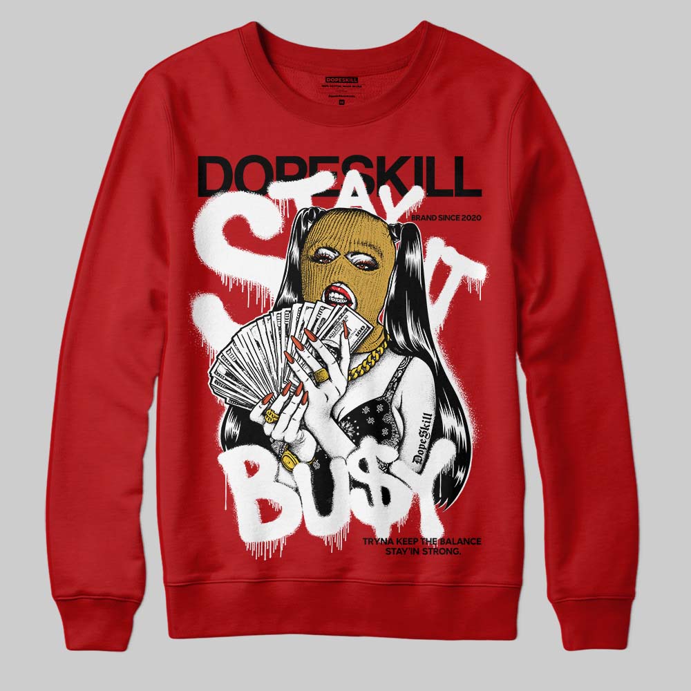 Nigel Sylvester x Air Jordan 4 ‘Brick by Brick’ DopeSkill Sweatshirt Stay It Busy Graphic Streetwear - Red
