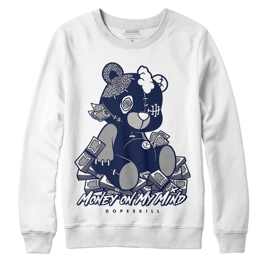 Jordan Spiz’ike Low “White/Obsidian” DopeSkill Sweatshirt MOMM Bear Graphic Streetwear - White