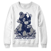 Jordan Spiz’ike Low “White/Obsidian” DopeSkill Sweatshirt MOMM Bear Graphic Streetwear - White