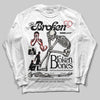 Nigel Sylvester x Jordan 1 Low OG “Nitro” DopeSkill Long Sleeve T-Shirt Broken Bones Graphic Streetwear - White
