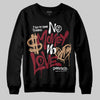 Adidas SAMBA OG ‘Collegiate Burgundy’ DopeSkill Sweatshirt No Money No Love Typo Graphic Streetwear - Black