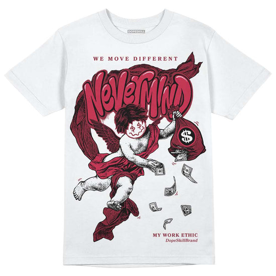 Jordan 1 Retro High '85 OG Metallic Burgundy DopeSkill T-Shirt Nevermind Graphic Streetwear - White