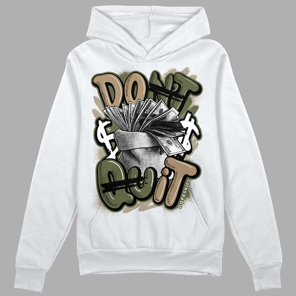 Air Max 90 Ballistic Neutral Olive DopeSkill Hoodie Sweatshirt Don't Quit Graphic Streetwear - White 