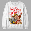 Red Sneakers DopeSkill Sweatshirt New No Days Off Graphic Streetwear - White