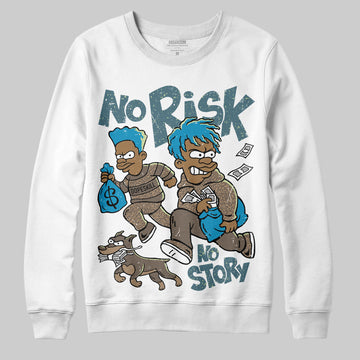 Jordan 3 GS “We Outside” DopeSkill Sweatshirt No Risk No Story Graphic Streetwear - White