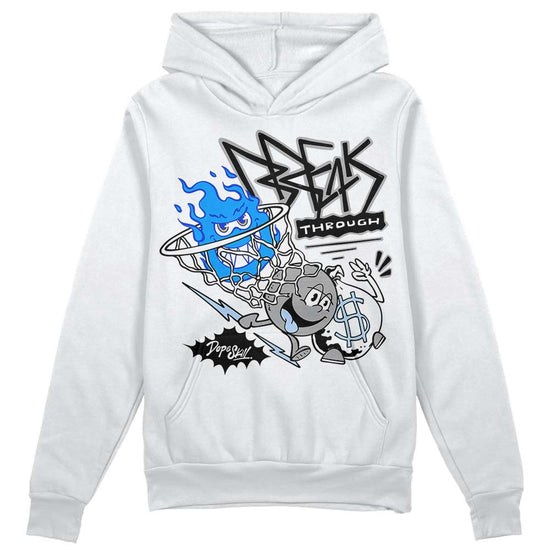 Jordan 6 “Reverse Oreo” DopeSkill Hoodie Sweatshirt Break Through Graphic Streetwear - White