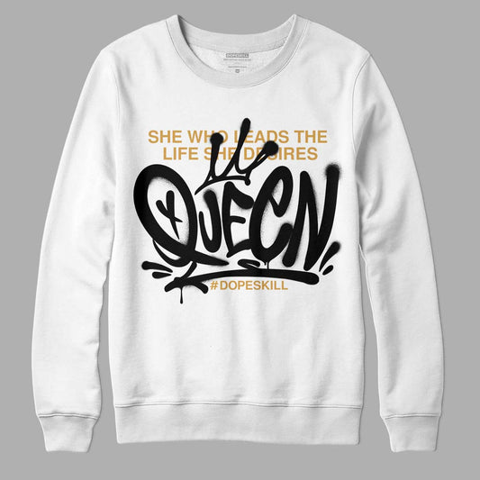 Jordan 11 "Gratitude" DopeSkill Sweatshirt Queen Graphic Streetwear - White