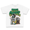 Green Sneakers DopeSkill Toddler Kids T-shirt Paper Chaser Boy Graphic Streetwear - White 