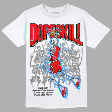 Jordan 12 “Cherry”  DopeSkill T-Shirt Thunder Dunk Graphic Streetwear - White 