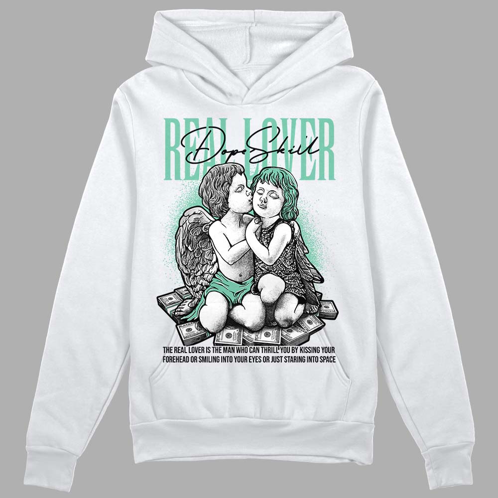 Jordan 3 "Green Glow" DopeSkill Hoodie Sweatshirt Real Lover Graphic Streetwear - White 