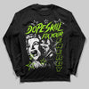 Neon Green Sneakers DopeSkill Long Sleeve T-Shirt Fix Your Energy Graphic Streetwear - Black