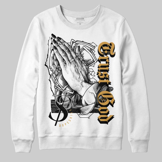 Jordan 11 "Gratitude" DopeSkill Sweatshirt Trust God Graphic Streetwear - White