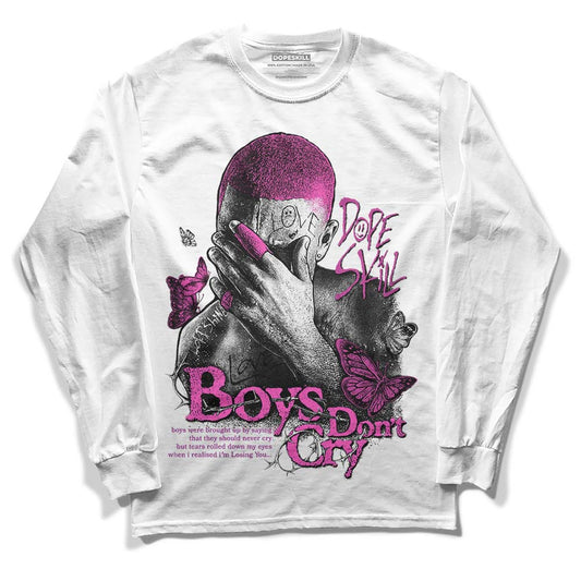 Jordan 4 GS “Hyper Violet” DopeSkill Long Sleeve T-Shirt Boys Don't Cry Graphic Streetwear - White