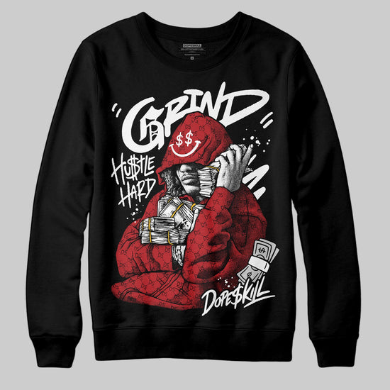Black and White Sneakers DopeSkill Sweatshirt Grind Pray Graphic Streetwear - Black