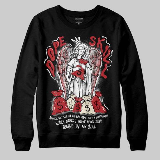 Jordan 1 Retro High OG Black Toe Reimagined DopeSkill Sweatshirt Angels Graphic Streetwear - Black