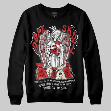 Jordan 1 Retro High OG Black Toe Reimagined DopeSkill Sweatshirt Angels Graphic Streetwear - Black