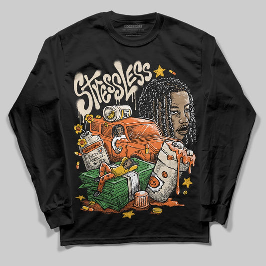 Jordan 3 “Starfish” DopeSkill Long Sleeve T-Shirt Stressless Graphic Streetwear - Black