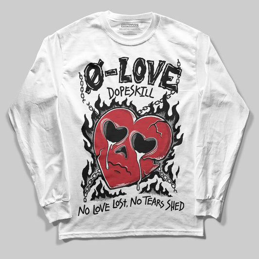 Jordan 14 Retro ‘Black Toe’ DopeSkill Long Sleeve T-Shirt Crying Heart Graphic Streetwear - White