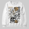 Jordan 5 Retro Reverse Metallic DopeSkill Sweatshirt Side Hustle Graphic Streetwear - White