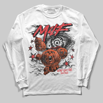 Jordan 4 Retro Red Cement DopeSkill Long Sleeve T-Shirt MILF Graphic Streetwear - White 