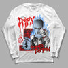 Jordan 11 Retro Cherry DopeSkill Long Sleeve T-Shirt Drip'n Never Tripp'n Graphic Streetwear - White