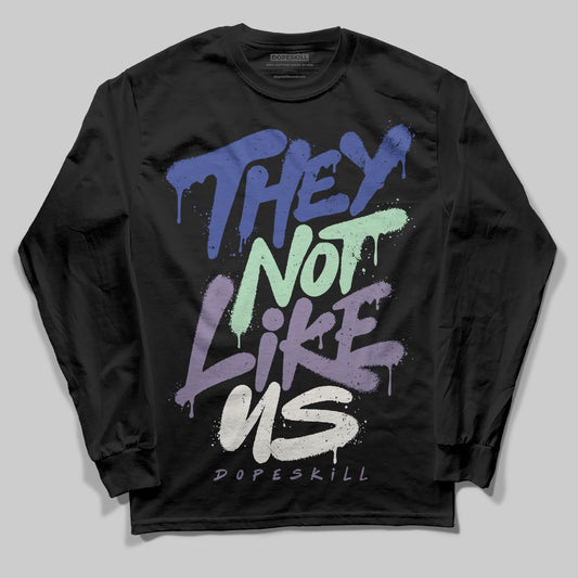 Jordan 1 Retro Low OG Zion Williamson Voodoo Alternate DopeSkill Long Sleeve T-Shirt They Not Like Us Graphic Streetwear - Black