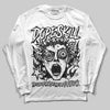 Black and White Sneakers DopeSkill Long Sleeve T-Shirt Root of Evil Graphic Streetwear - White