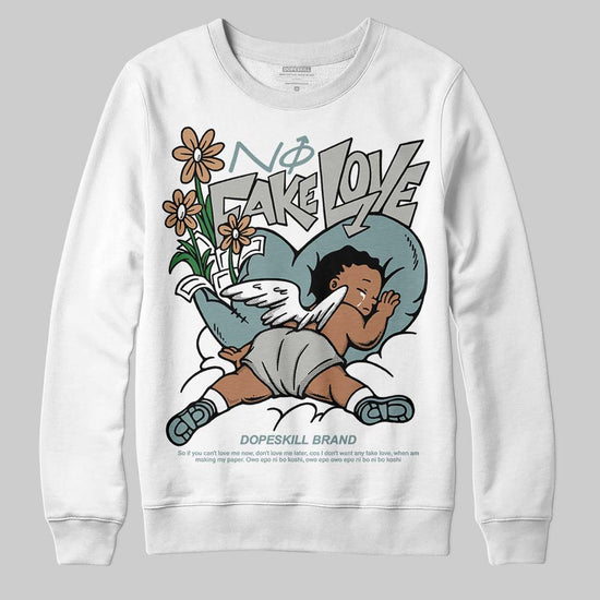 Nike Air Max 1 Low Poly “Adventure” DopeSkill Sweatshirt No Fake Love Graphic Streetwear - White