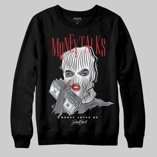 Jordan 3 OG “Black Cement” DopeSkill Sweatshirt Money Talks Graphic Streetwear - Black