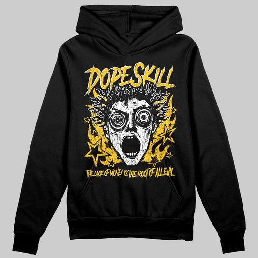 Yellow Sneakers DopeSkill Hoodie Sweatshirt Root of Evil Graphic Streetwear - black