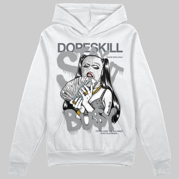 Jordan 5 Retro Wolf Grey (2026) DopeSkill Hoodie Sweatshirt Stay It Busy Graphic Streetwear - White 
