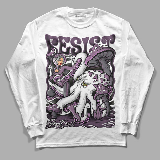 Jordan 2 “Mauve/Off-Noir” DopeSkill Long Sleeve T-Shirt Resist Graphic Streetwear - White 