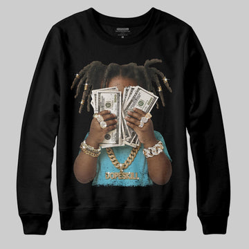 Jordan 11 Retro Gamma Blue (2025) DopeSkill Sweatshirt Rich Youth Graphic Streetwear - Black
