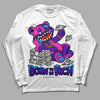 Jordan 13 Court Purple DopeSkill Long Sleeve T-Shirt Born To Be Rich Graphic Streetwear - White